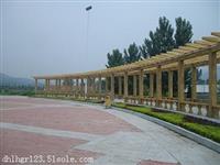 销售安装仿木纹花架